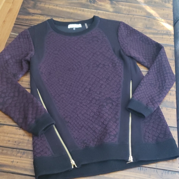 Rebecca taylor croc zip pullover - Picture 4 of 8